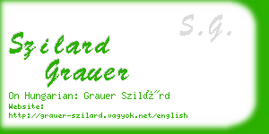 szilard grauer business card